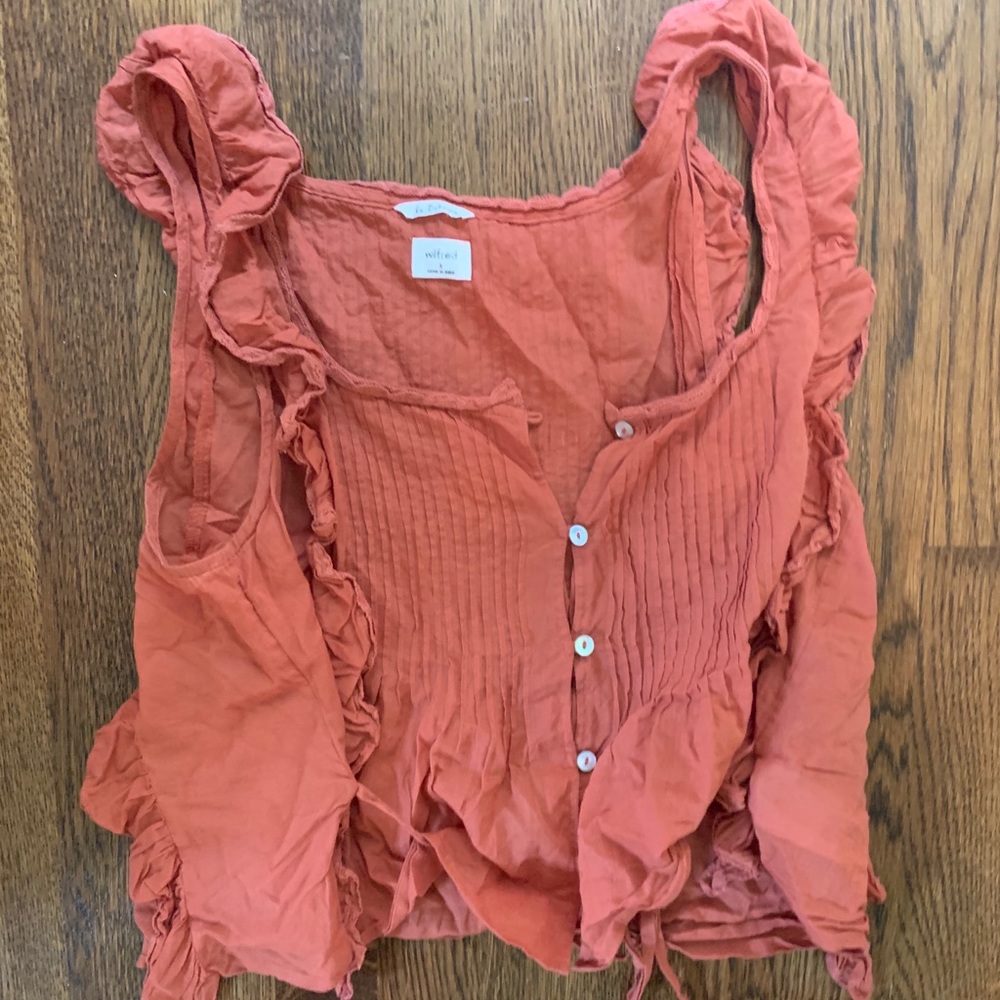 Aritizia Wilfred Rust Blouse